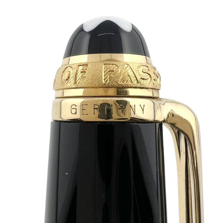美品▲MONTBLANC モンブラン マイスターシュテュック クラシック 75周年 1Pダイヤ ツイスト式 ボールペン ブラック ドイツ製　メンズ
