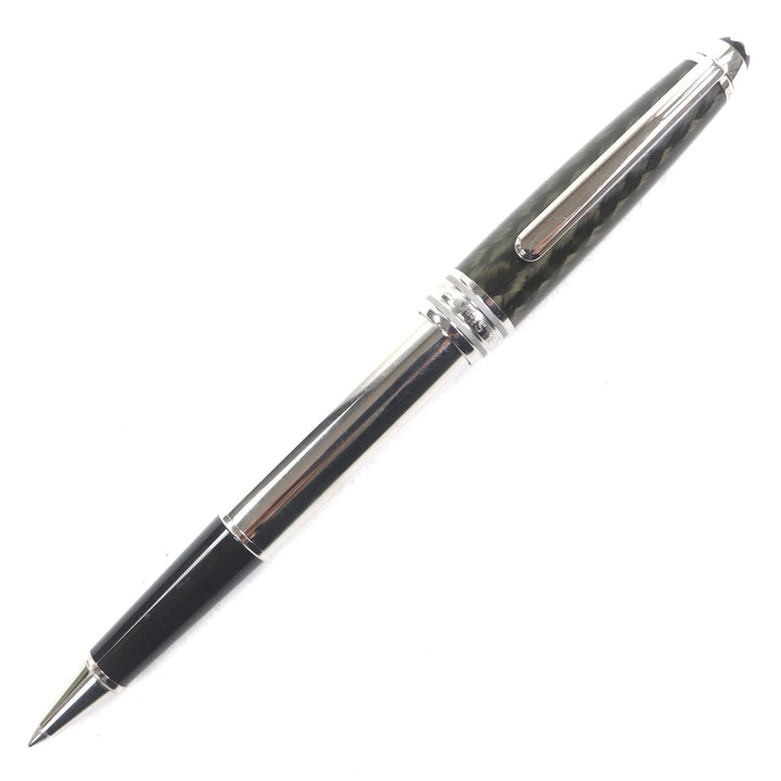 美品▼MONTBLANC モンブラン マイスターシュテュック ソリテール カーボンスティール クラシック 163 ボールペン 筆記確認済み