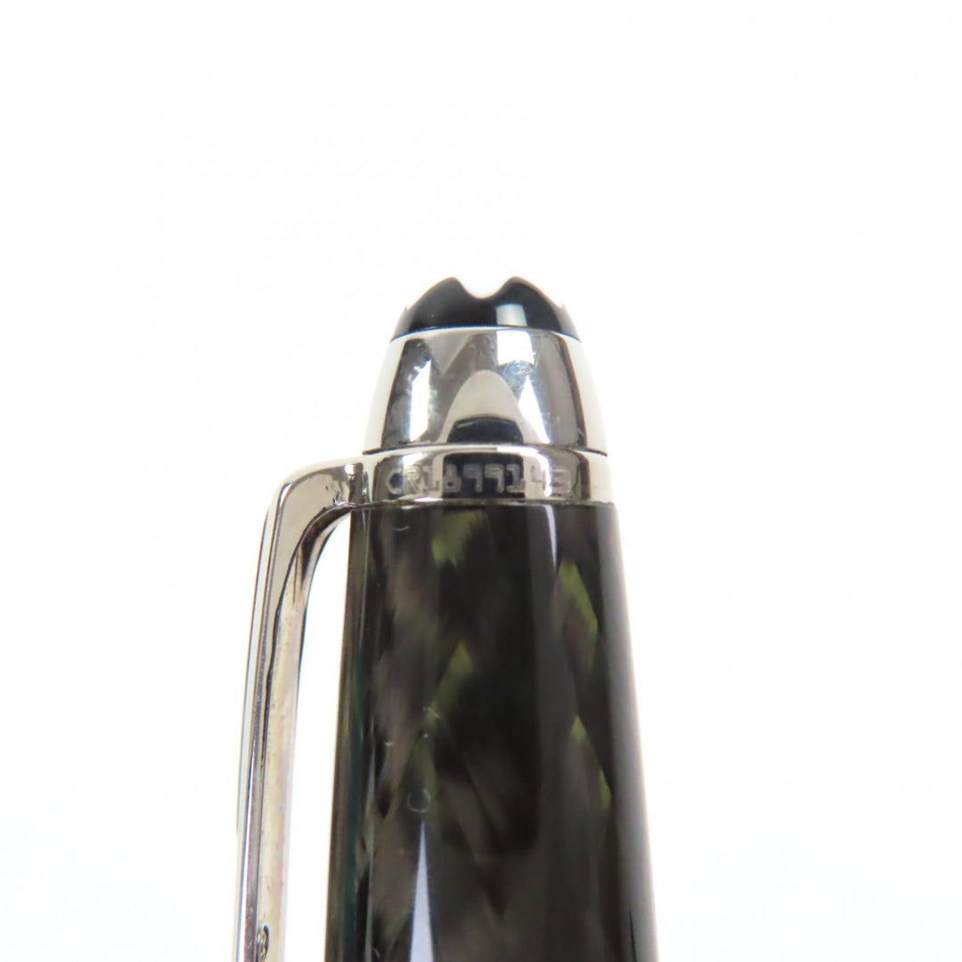 美品▼MONTBLANC モンブラン マイスターシュテュック ソリテール カーボンスティール クラシック 163 ボールペン 筆記確認済み