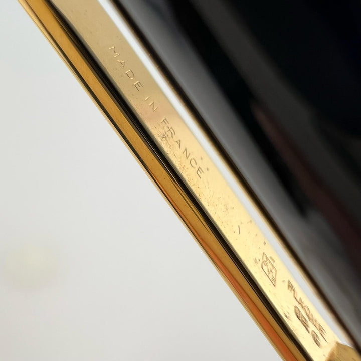 極美品▲Cartier カルティエ マスト ドゥ カルティエ ツイスト式 ボールペン ブラック ゴールド フランス製 メンズ 筆記確認済み