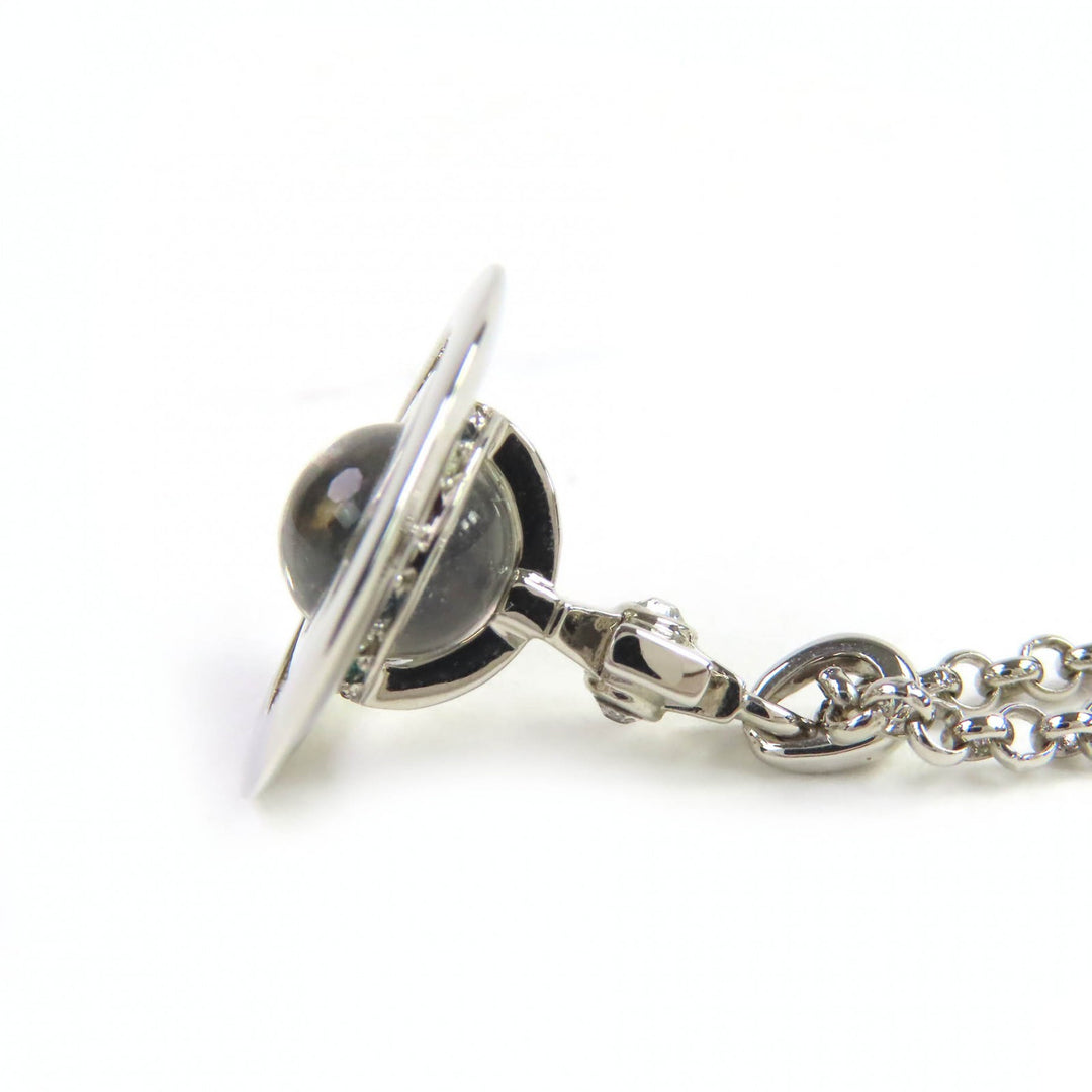 極美品△Vivienne Westwood ヴィヴィアンウエストウッド PETITE ORB PENDANT プチ オーブ ペンダント ネックレス シルバー 箱・保存袋付