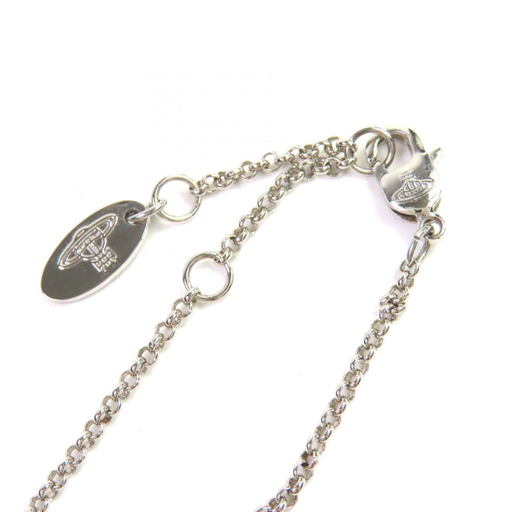 極美品△Vivienne Westwood ヴィヴィアンウエストウッド PETITE ORB PENDANT プチ オーブ ペンダント ネックレス シルバー 箱・保存袋付