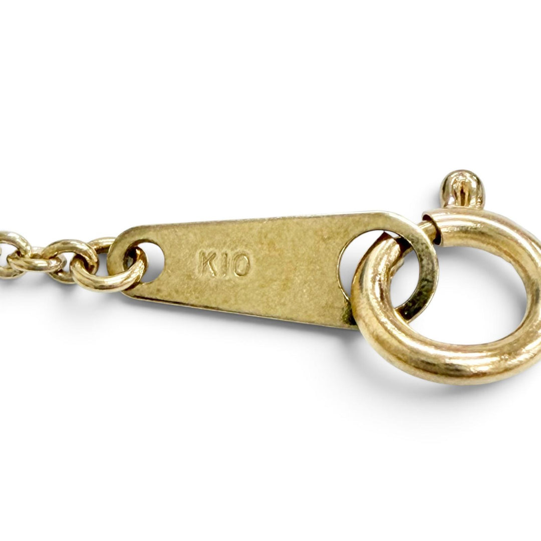 美品△Royal Order ロイヤルオーダー K10 トップレス チェーン ネックレス アクセサリー ゴールド 重量2.6g レディース 保存袋付き