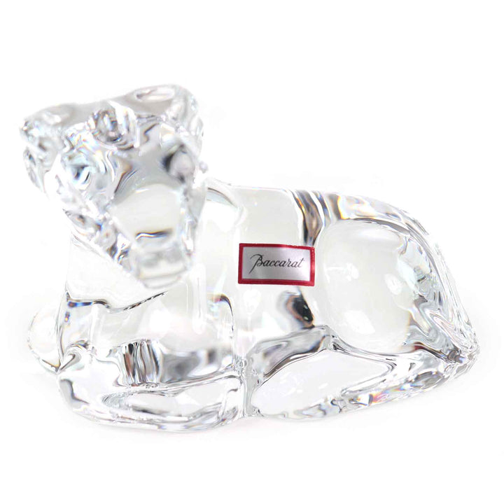 未使用品△Baccarat バカラ クリスタル 干支 牛 未 戌 ウシ ヒツジ イヌ オブジェ 置物 フィギュリン インテリア 3点セット クリア