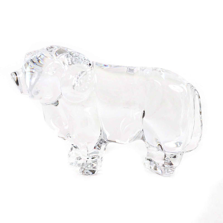 未使用品△Baccarat バカラ クリスタル 干支 牛 未 戌 ウシ ヒツジ イヌ オブジェ 置物 フィギュリン インテリア 3点セット クリア