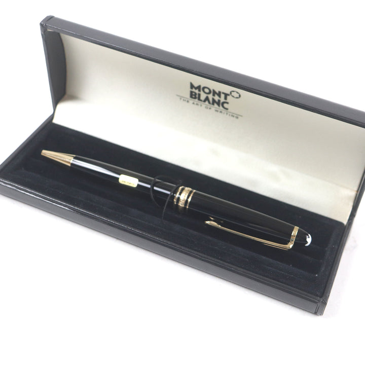 極美品□MONTBLANC モンブラン マイスターシュテュック クラシック Pix プレシャスレジン ボールペン ブラック ドイツ製　筆記確認済み