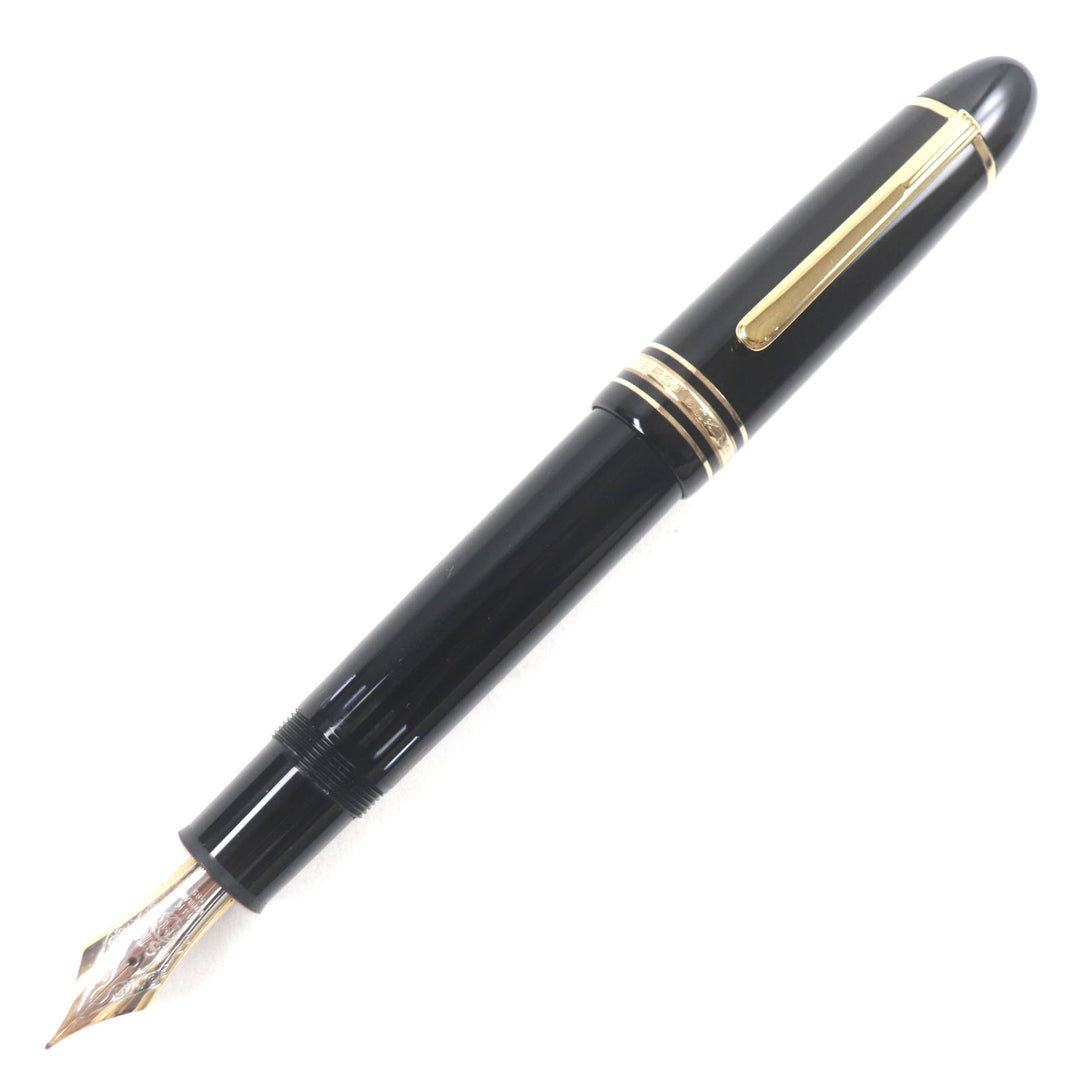 美品▼MONTBLANC モンブラン マイスターシュテュック 149 14K Mニブ ホワイトスター 万年筆 ブラック ゴールド ケース付き ドイツ製