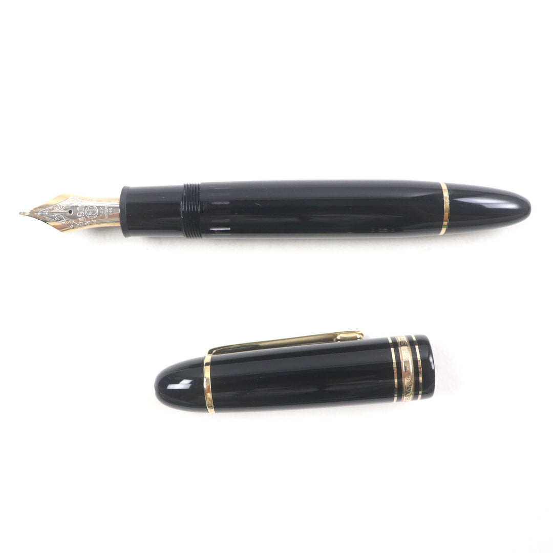 美品▼MONTBLANC モンブラン マイスターシュテュック 149 14K Mニブ ホワイトスター 万年筆 ブラック ゴールド ケース付き ドイツ製