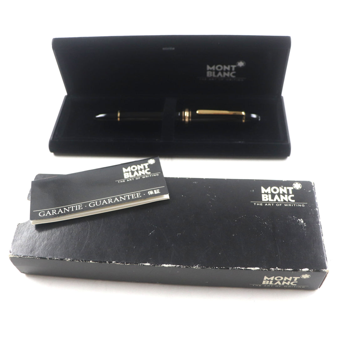 美品▼MONTBLANC モンブラン マイスターシュテュック 149 14K Mニブ ホワイトスター 万年筆 ブラック ゴールド ケース付き ドイツ製