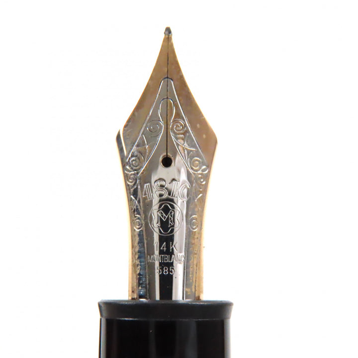 美品▼MONTBLANC モンブラン マイスターシュテュック 149 14K Mニブ ホワイトスター 万年筆 ブラック ゴールド ケース付き ドイツ製