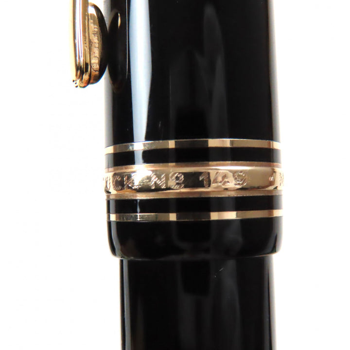 美品▼MONTBLANC モンブラン マイスターシュテュック 149 14K Mニブ ホワイトスター 万年筆 ブラック ゴールド ケース付き ドイツ製
