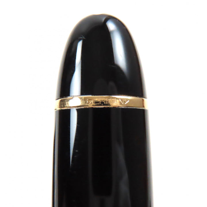 美品▼MONTBLANC モンブラン マイスターシュテュック 149 14K Mニブ ホワイトスター 万年筆 ブラック ゴールド ケース付き ドイツ製