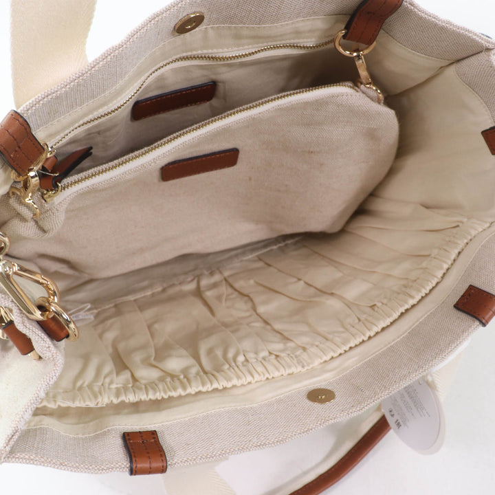 未使用品☆Chloe クロエ C90406 コットンキャンバス Baby Chaging Bag マザーズバッグ 2WAY ショルダー トートバッグ ベージュ