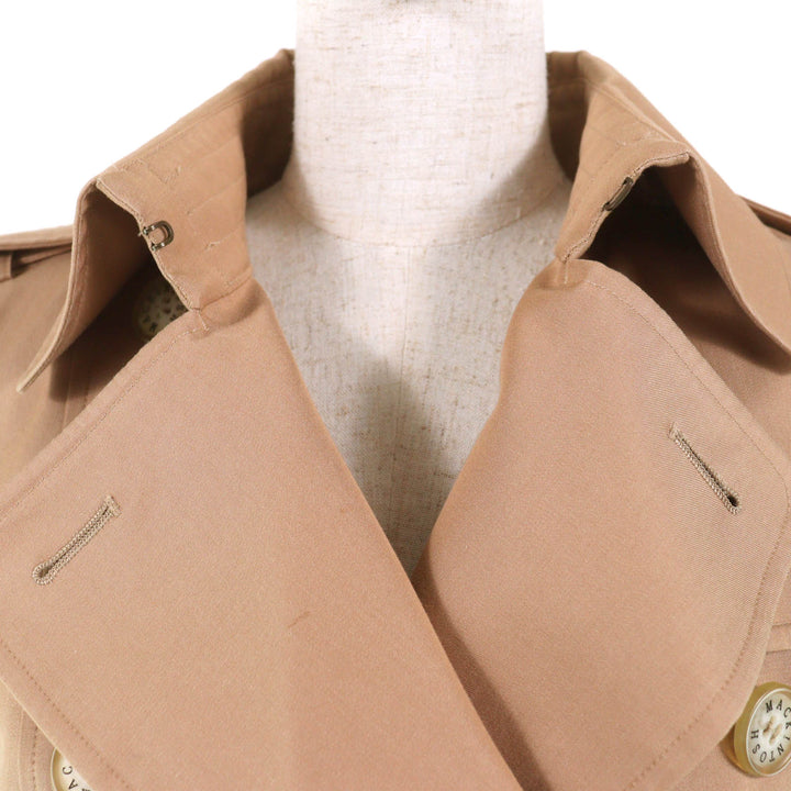 美品☆Mackintosh マッキントッシュ コットン100％ ロゴボタン・ウールライナー付 トレンチコート ベージュ 36 日本製 正規品 レディース