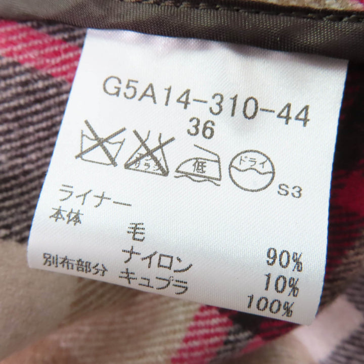 美品☆Mackintosh マッキントッシュ コットン100％ ロゴボタン・ウールライナー付 トレンチコート ベージュ 36 日本製 正規品 レディース