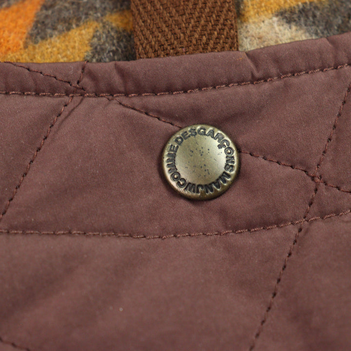 極美品○JUNYA WATANABE MAN PENDLETO 22AW WJ-J019 Wネーム ネイティブパターン バーシティジャケット スタジャン S 正規品 メンズ
