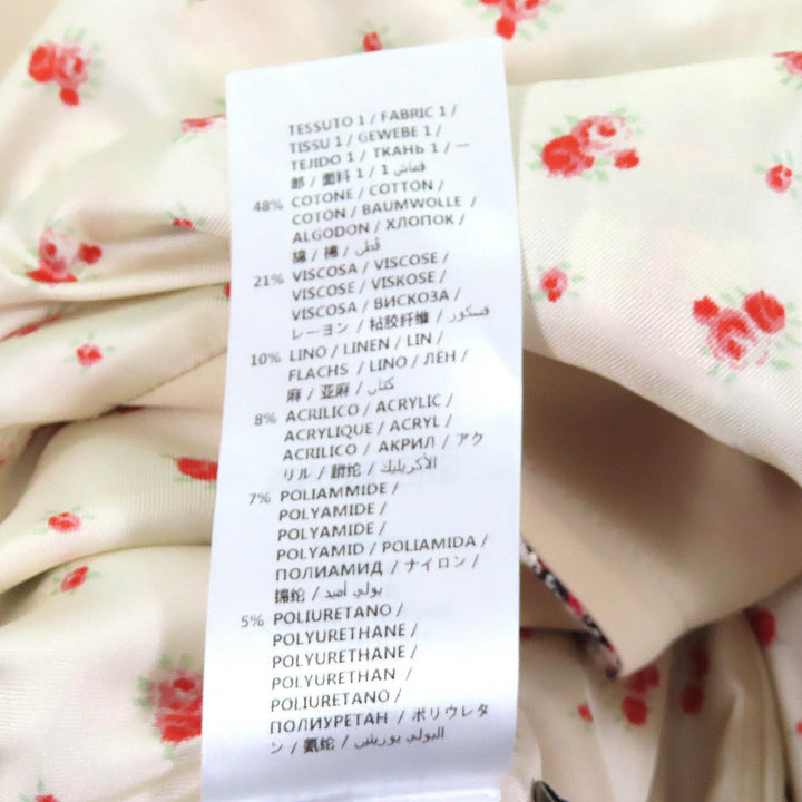 極美品★GUCCI グッチ 530704 タイガーヘッドボタン付 半袖 膝丈 ツイード ワンピース マルチ 36 イタリア製 正規品 レディース