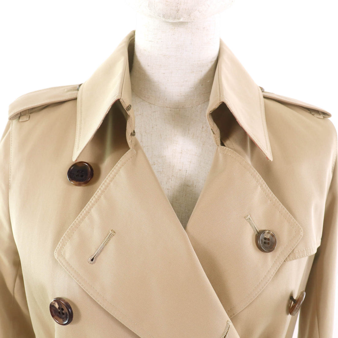 美品★BURBERRY LONDON バーバリーロンドン FRA87-130-51 ウールライナー付 裏地ノバチェック柄 トレンチコート 36 ガーメント付