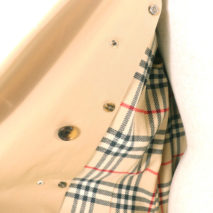 美品★BURBERRY LONDON バーバリーロンドン FRA87-130-51 ウールライナー付 裏地ノバチェック柄 トレンチコート 36 ガーメント付