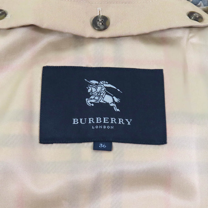 美品★BURBERRY LONDON バーバリーロンドン FRA87-130-51 ウールライナー付 裏地ノバチェック柄 トレンチコート 36 ガーメント付