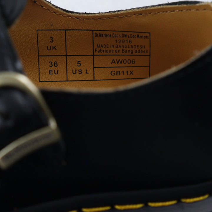 未使用品▲Dr.Martens ドクターマーチン 12916 MARY JANE メリージェーン レザーシューズ ブラック UK3 箱付き レディース