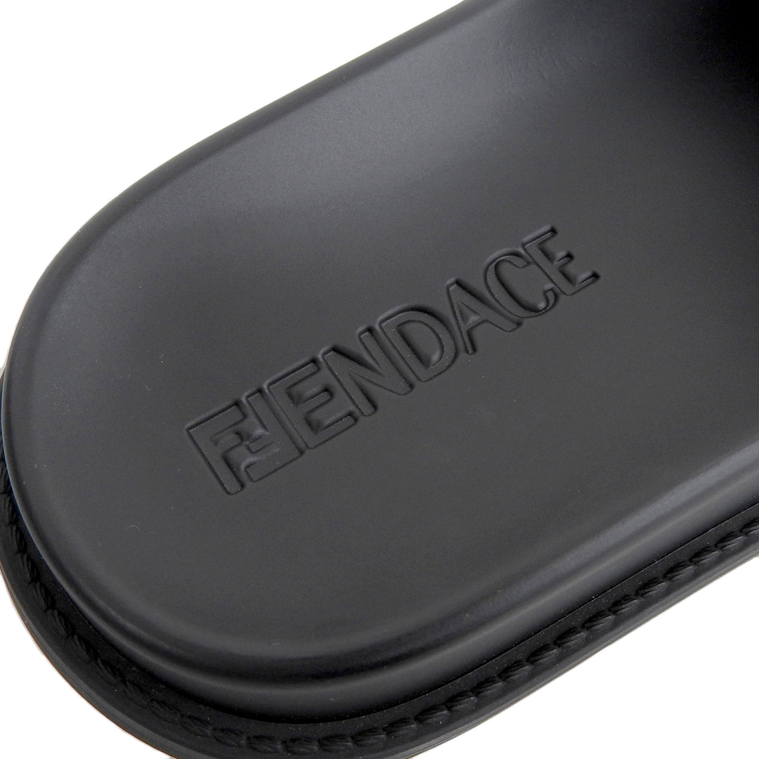 未使用品▲FENDACE フェンダーチェ 8X8340 フェンディ ヴェルサーチ ラバーサンダル ブラック 36 箱・保存袋付き イタリア製 レディース