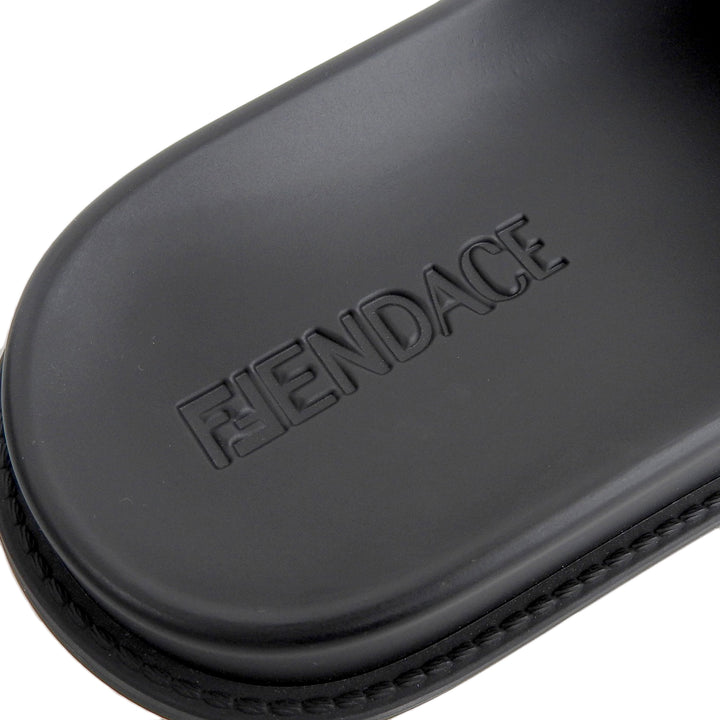 未使用品▲FENDACE フェンダーチェ 8X8340 フェンディ ヴェルサーチ ラバーサンダル ブラック 36 箱・保存袋付き イタリア製 レディース