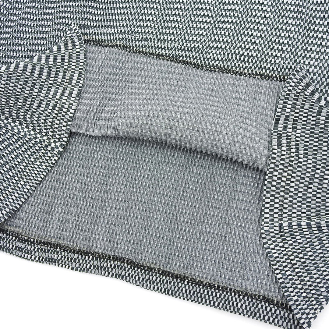 美品▲PLEATS PLEASE プリーツプリーズ イッセイミヤケ PP51-JT473 ブロックチェック 半袖カットソー ブラック ホワイト 3 日本製 正規品