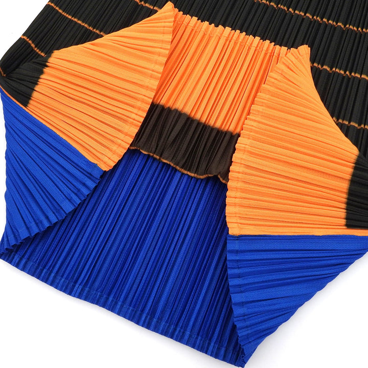 極美品▲PLEATS PLEASE プリーツプリーズ イッセイミヤケ PP64-JK236 プリーツ ノースリ カットソー マルチ 3 日本製 正規品 レディース