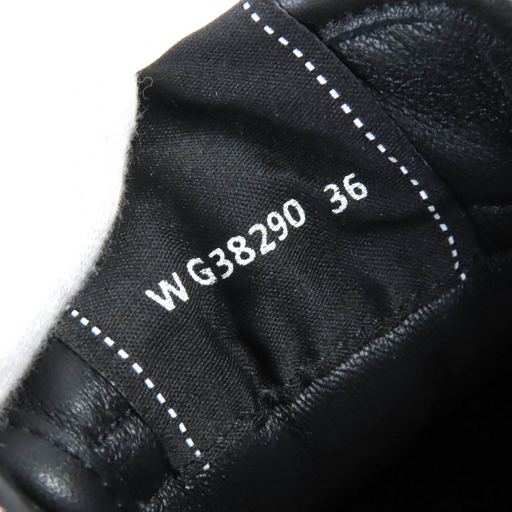美品△CHANEL シャネル G38290 ココマーク マトラッセ ロゴソール スウェードレザー スニーカー ピンク ブラック ホワイト 36 伊製 袋付