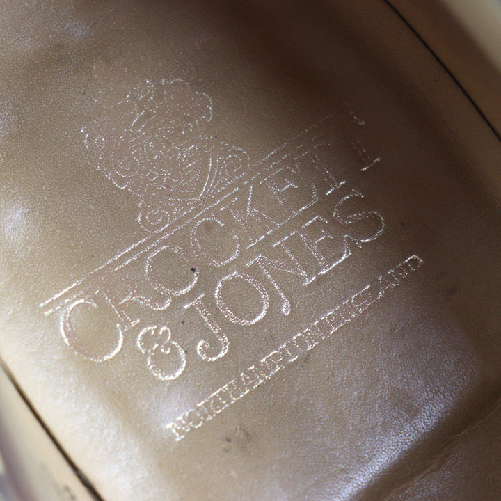美品○CROCKETT&amp;JONES クロケットアンドジョーンズ 5899 GHILLIE 2 ウイングチップ メダリオン ギリーシューズ レザーシューズ 7.5