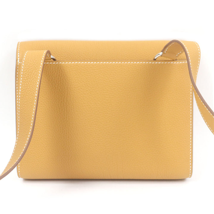 極美品□HERMES エルメス サックアデペッシュ 21 トゴ レザーショルダーバッグ ナチュラルサブレ W刻印 保存袋付き フランス製 メンズ