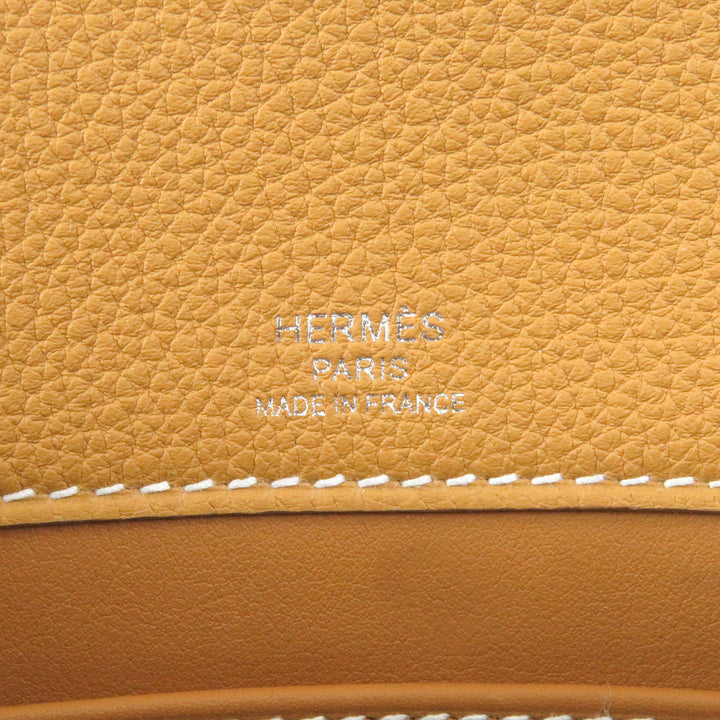 極美品□HERMES エルメス サックアデペッシュ 21 トゴ レザーショルダーバッグ ナチュラルサブレ W刻印 保存袋付き フランス製 メンズ