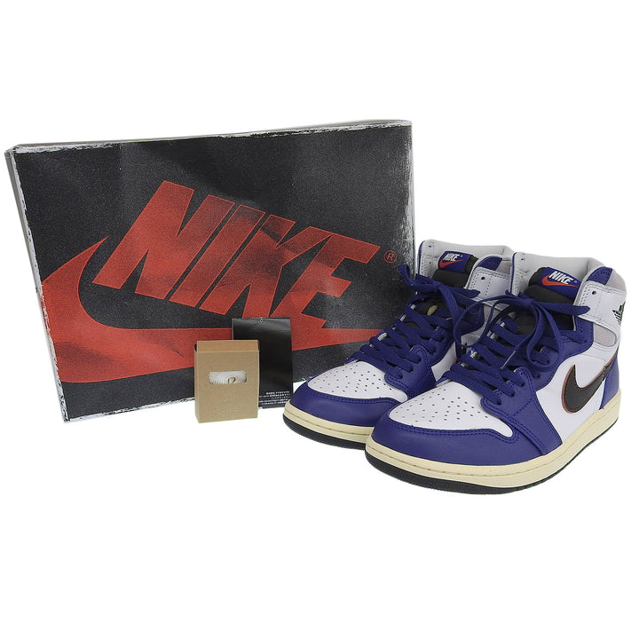 未使用品▲NIKE ナイキ DZ5485-100 AIR JORDAN 1 RETRO HIGH OG エアジョーダン1 レア エア レザーハイカットスニーカー ブルー 27