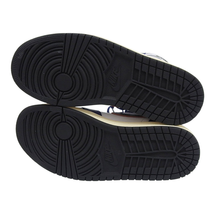 未使用品▲NIKE ナイキ DZ5485-100 AIR JORDAN 1 RETRO HIGH OG エアジョーダン1 レア エア レザーハイカットスニーカー ブルー 27