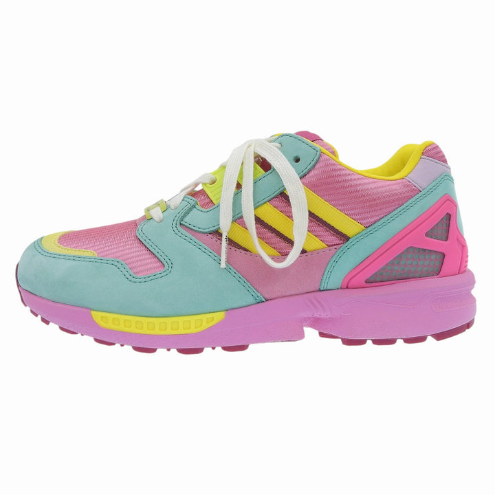 未使用品▲GUCCI×adidas グッチ×アディダス 722212 TORSION ZX8000 スウェードレザー スニーカー ピンク マルチ 22.5 箱・保存袋付き