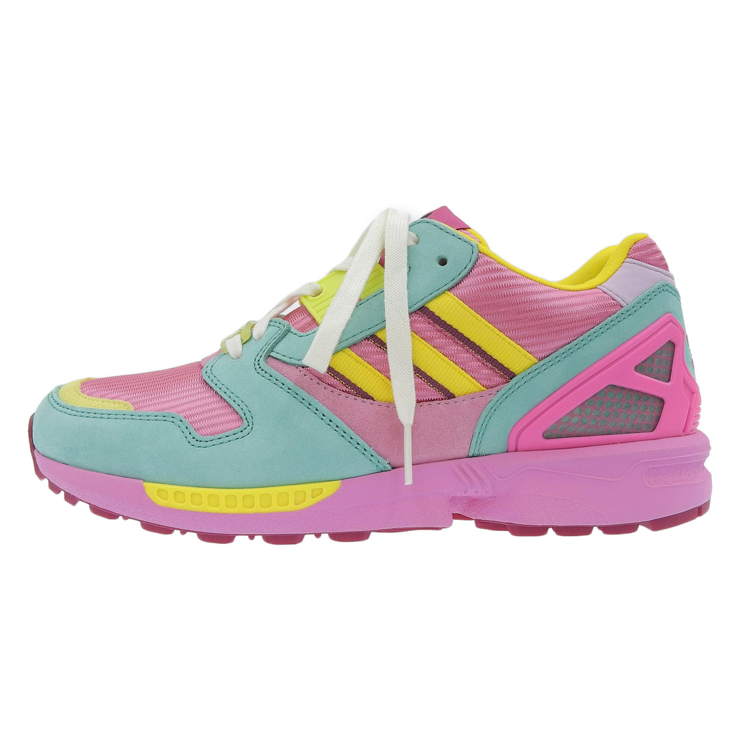 未使用品▲GUCCI×adidas グッチ×アディダス ZX8000 722212 TORSION スウェードレザー スニーカー ピンク マルチ 22.5 箱・保存袋付き