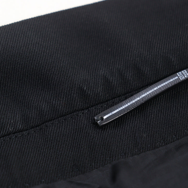 美品▲GIVENCHY ジバンシィ BM305S11YE ウール混 ロゴボタン シングル テーラードジャケット ブラック 46 ブルガリア製 正規品 メンズ