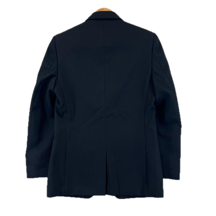 美品▲GIVENCHY ジバンシィ BM305S11YE ウール混 ロゴボタン シングル テーラードジャケット ブラック 46 ブルガリア製 正規品 メンズ