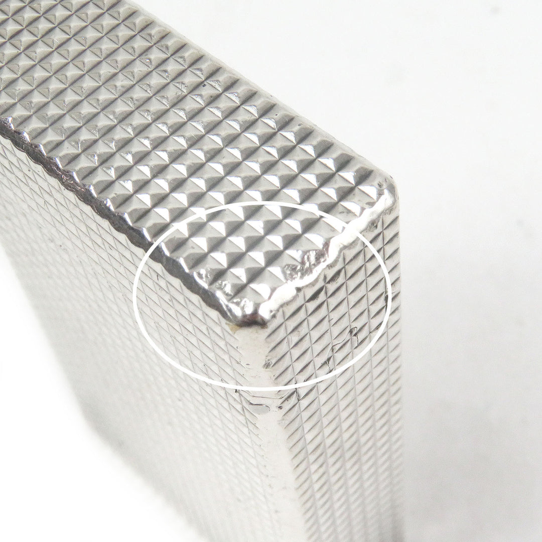 外装良品□Dupont デュポン ライン1 ロング ダイヤモンドヘッド スクエア 喫煙具 ガスライター シルバー フランス製 メンズ 着火不可