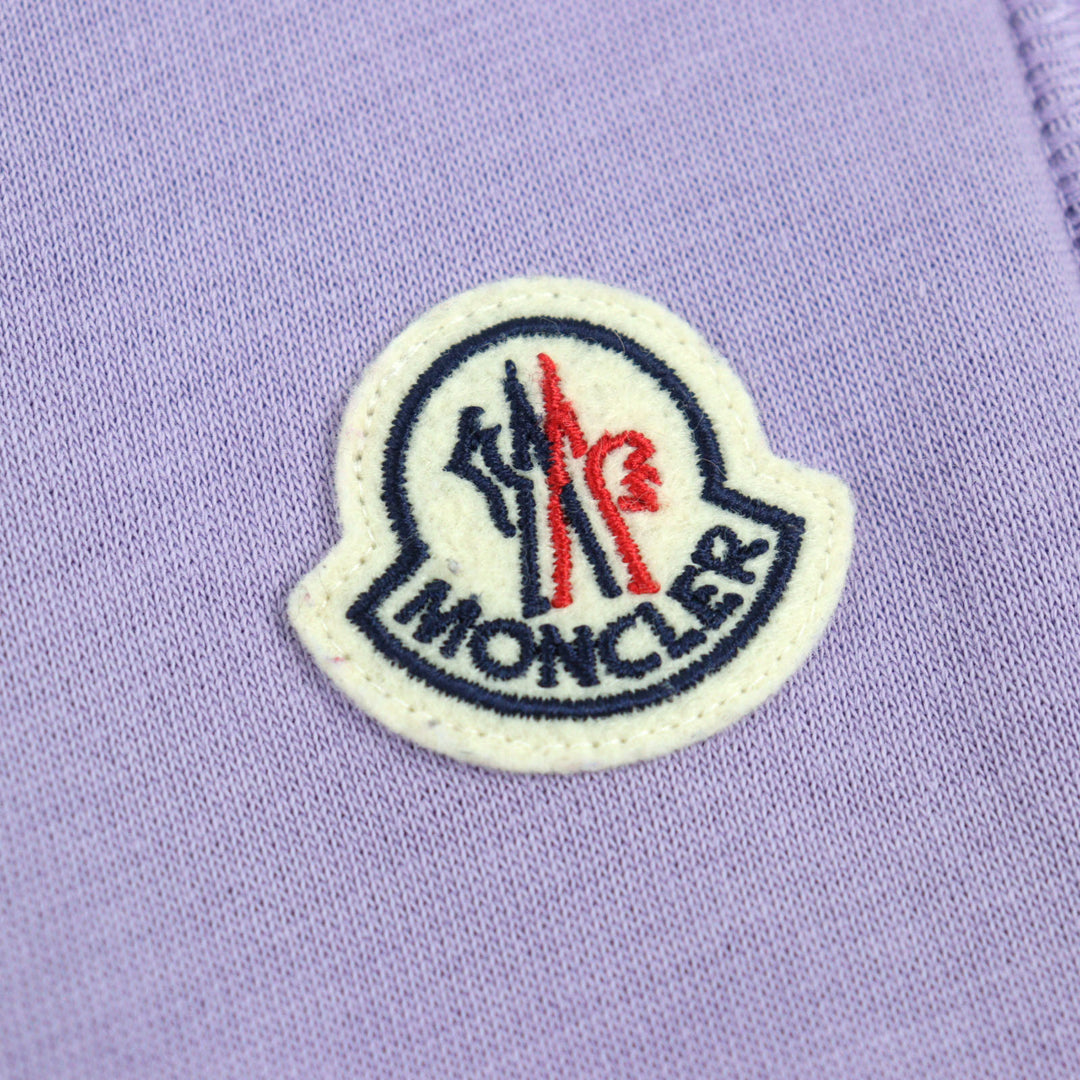 極美品○MONCLER モンクレール 2021年製 ロゴワッペン付き ドローストリング コントラストトリム スウェットパンツ M 正規品 メンズ