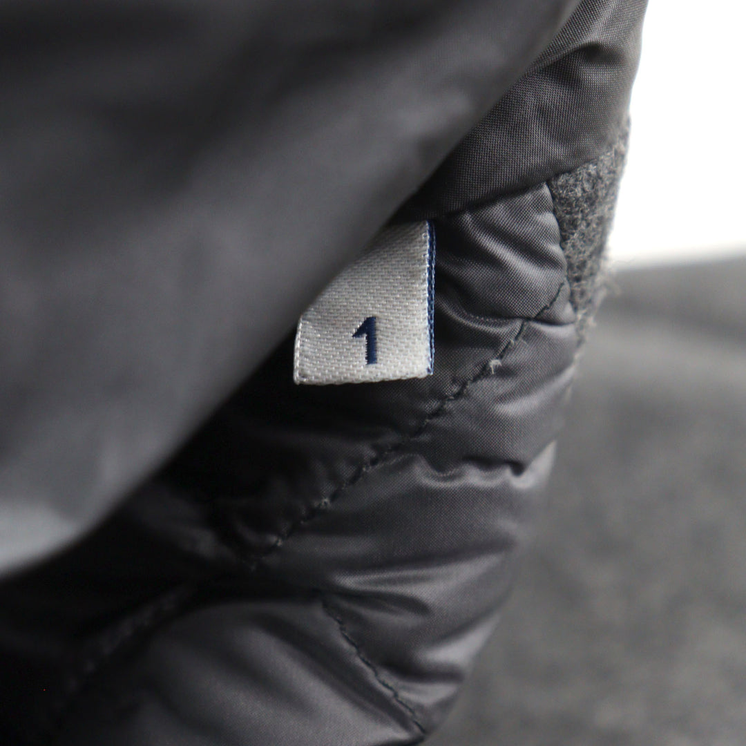 極美品○MONCLER モンクレール 22-23AW MILLEVACHES カシミヤ40% ロゴワッペン付き 本切羽 ダウンテーラードジャケット 1 正規品 メンズ