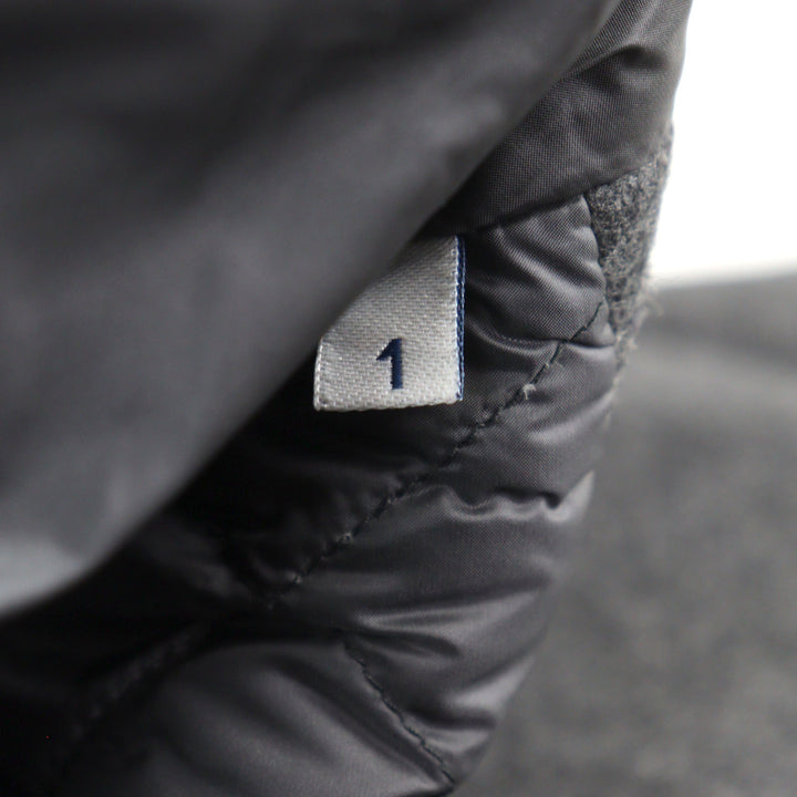 極美品○MONCLER モンクレール 22-23AW MILLEVACHES カシミヤ40% ロゴワッペン付き 本切羽 ダウンテーラードジャケット 1 正規品 メンズ