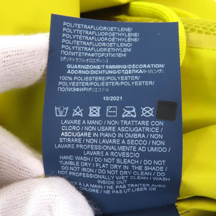 未使用品★Herno ヘルノ 2021年製 GA007DL ラミナー GORE-TEX ナイロンジャケット イエロー 42 伊製 正規品 レディース 定価163900円