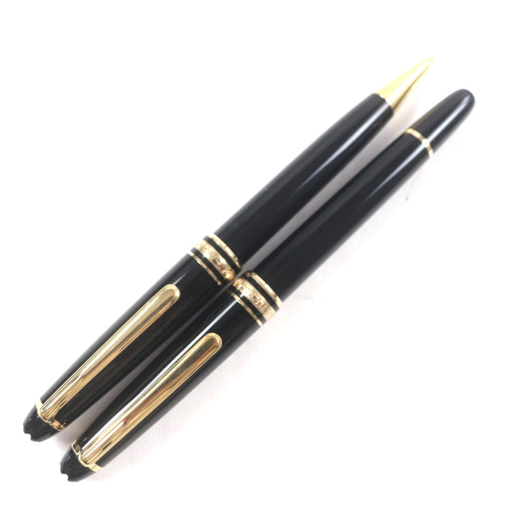 良品▼MONTBLANC モンブラン マイスターシュテュック クラシック ホワイトスター シャープペンシル ボールペン 2本セット 筆記確認済み