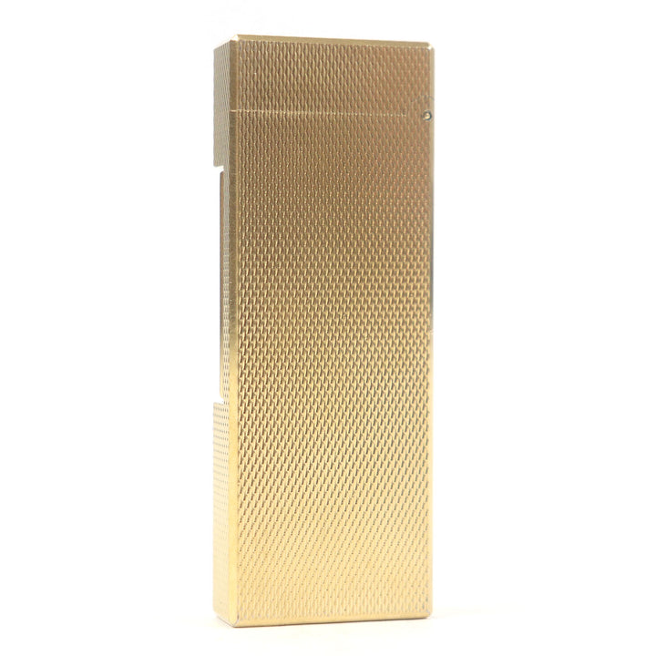 外装美品□Dunhill ダンヒル スリム 新型 オーバル ローラー式 喫煙具 ガスライター ゴールド スイス製 メンズ レディース 着火不可