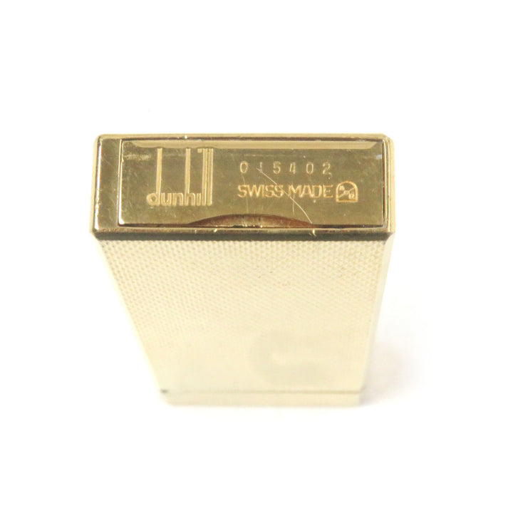 外装美品□Dunhill ダンヒル スリム 新型 オーバル ローラー式 喫煙具 ガスライター ゴールド スイス製 メンズ レディース 着火不可