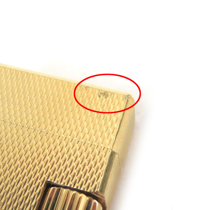 外装美品□Dunhill ダンヒル スリム 新型 オーバル ローラー式 喫煙具 ガスライター ゴールド スイス製 メンズ レディース 着火不可