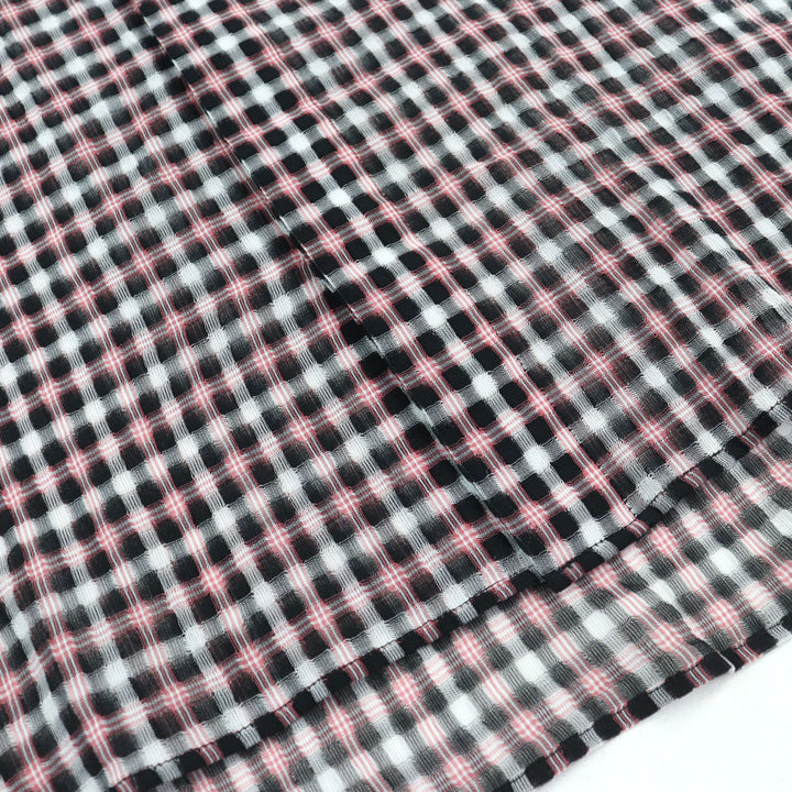 極美品○DIOR ディオール オム 293C516A5571 ロゴボタン 比翼仕立て チェック柄 長袖シャツ ピンク ブラック ホワイト 38 正規品 メンズ