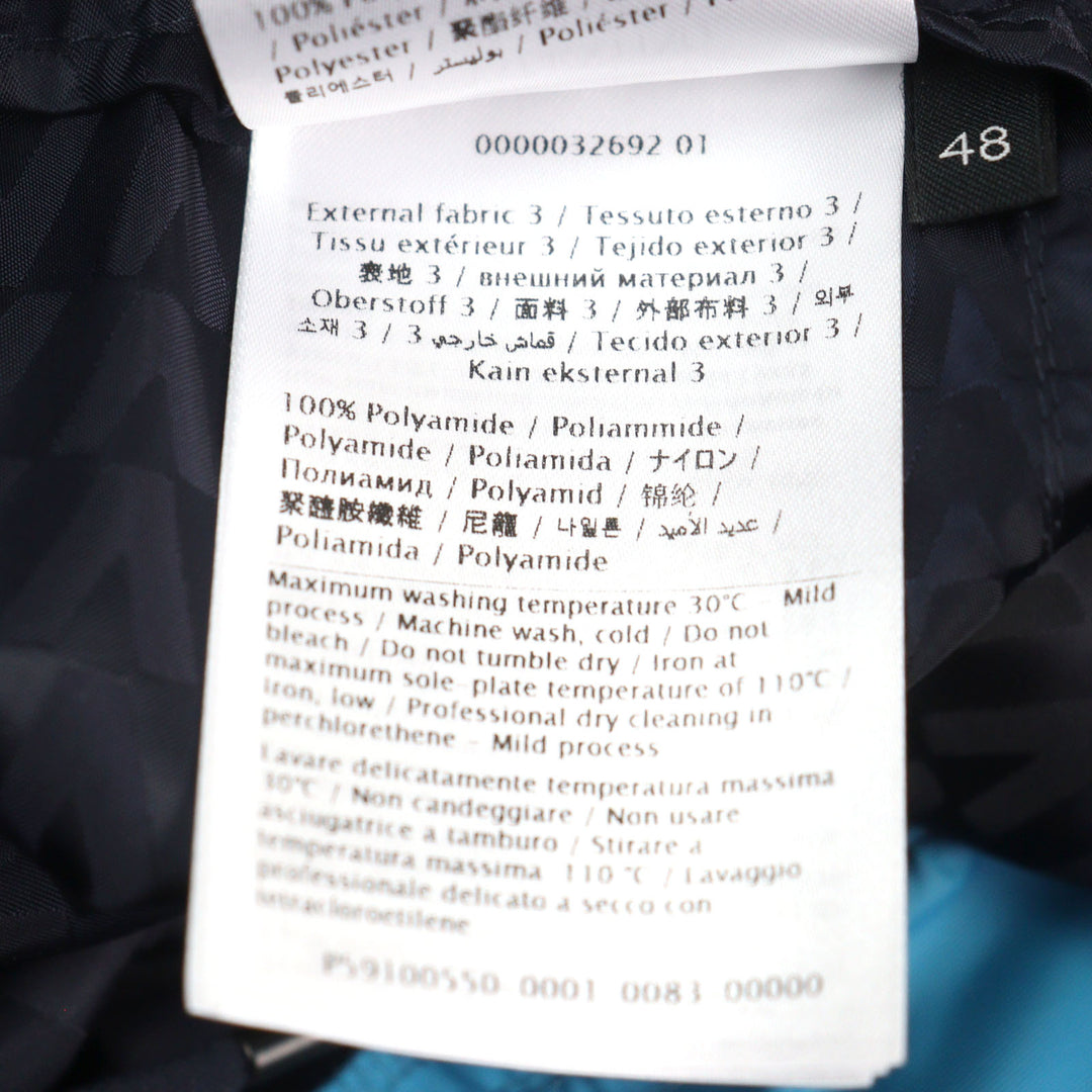極美品○VALENTINO ヴァレンティノ WV3RBA337GQ Vロゴ総柄 サイドライン パンツ ネイビー グレー ブルー 48 イタリア製 正規品 メンズ